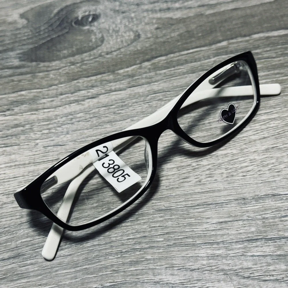 Truth & Love T & L 09 Eyeglass Frames Womens 53-16-140 Black White Frames Only
